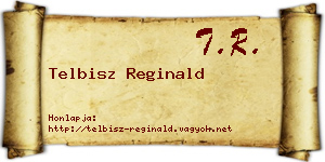 Telbisz Reginald névjegykártya